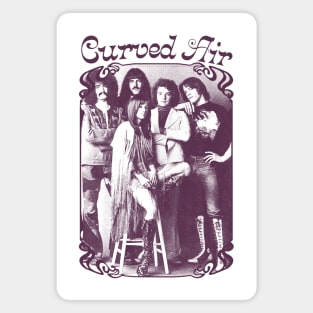 Curved Air / Retro Style Prog Rock Design Magnet